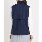 撥水加工 ロゴチェックジップアップベスト | adabat | 詳細画像12 