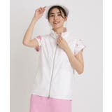 撥水加工 ロゴチェックジップアップベスト | adabat | 詳細画像1 