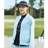 サックスブルー(090) | 撥水加工 シアーワッシャーブルゾン | adabat