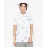 UVカット/吸水速乾 バブルプリントドライポロシャツ | adabat | 詳細画像1 