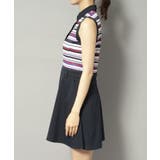 吸水速乾 接触冷感 ボーダーコンビワンピース | adabat | 詳細画像15 