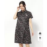 スミクロ(118) | UVカット/吸水速乾 クールコアサマープリントワンピース | adabat