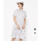 ピンク(172) | UVカット/吸水速乾 クールコアサマープリントワンピース | adabat