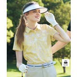 ライトイエロー(130) | 【吸水速乾】リボンロゴプリントポロシャツ | adabat