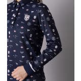 【ADABAT NAVY】シャダンモノグラム長袖ポロシャツ | adabat | 詳細画像15 