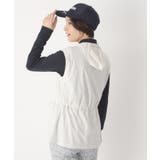 【撥水】ジップフーディーロングベスト | adabat | 詳細画像1 