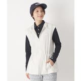 ライトグレー(010) | 【撥水】ジップフーディーロングベスト | adabat