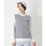 ネイビー(094) | サマーツイードニットベスト | adabat