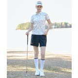 【ADABAT NAVY】UVストレッチツイルキュロット | adabat | 詳細画像1 