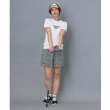 【ADABAT NAVY】クールチェックプリントキュロット | adabat | 詳細画像3 