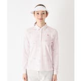 ストライプフラワー長袖ポロシャツ | adabat | 詳細画像9 