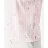 ストライプフラワー長袖ポロシャツ | adabat | 詳細画像14 