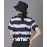 【ADABAT NAVY】ランダムボーダー半袖ポロシャツ | adabat | 詳細画像5 