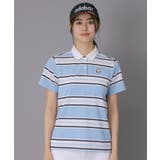 【ADABAT NAVY】ランダムボーダー半袖ポロシャツ | adabat | 詳細画像9 