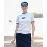 【ADABAT NAVY】ケーブルストライプ半袖モックニット | adabat | 詳細画像13 