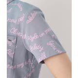 シャンブレープリント半袖ポロシャツ | adabat | 詳細画像13 