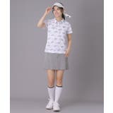 【ADABAT NAVY】ロゴモノグラムプリント半袖ポロシャツ | adabat | 詳細画像3 