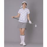 【ADABAT NAVY】ロゴモノグラムプリント半袖ポロシャツ | adabat | 詳細画像4 