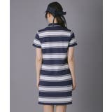 【ADABAT NAVY】UVカット ランダムボーダーポロえりワンピース | adabat | 詳細画像9 