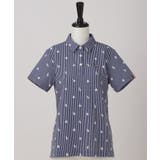 【ADABAT NAVY】モノグラムサッカー半袖ポロシャツ | adabat | 詳細画像7