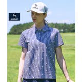 ホワイト(301) | 【ADABAT NAVY】モノグラムサッカー半袖ポロシャツ | adabat