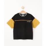 【110-140cm】異素材ミックス お袖切替Tシャツ | SHOO・LA・RUE | 詳細画像2 
