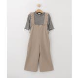 【110-140cm/2点セット】フリルサロペット＋5分袖ボーダートップス | SHOO・LA・RUE | 詳細画像2 