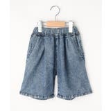 ブルー(092) | 【110-140cm】タックハーフパンツ | SHOO・LA・RUE