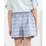 【110-140cm】クマチャーム付きチェックスカパン | SHOO・LA・RUE | 詳細画像3