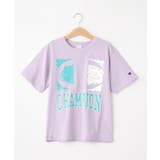 ラベンダー(080) | 【Champion】ペイントロゴTシャツ | SHOO・LA・RUE