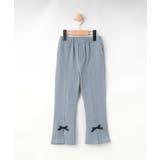 【100-150cm】デニム風ジャージフレアパンツ | SHOO・LA・RUE | 詳細画像1 