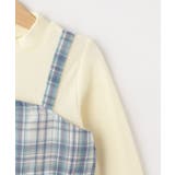 【100-150cm】ジップ使いチェックドッキングワンピース | SHOO・LA・RUE | 詳細画像4 