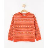 【旭山動物園応援商品】ノルディック柄 モールニット | SHOO・LA・RUE | 詳細画像1 