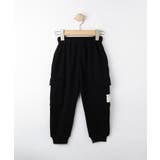 ブラック(019) | 【100-150cm】裏シャギー裾リブカーゴパンツ | SHOO・LA・RUE