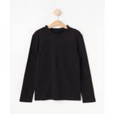 ブラック(019) | 【100-140cm/プチセレ】フリルレースでお上品に インナートップス | SHOO・LA・RUE