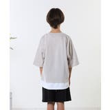 【100-150cm】アソートプリント裾レイヤード五分袖Tシャツ | SHOO・LA・RUE | 詳細画像17 
