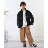 【100-150cm/洗える/男女兼用】スタンドカラー パイピングブルゾン | SHOO・LA・RUE | 詳細画像17 