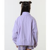 【100-150cm/洗える/男女兼用】スタンドカラー パイピングブルゾン | SHOO・LA・RUE | 詳細画像20 