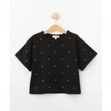ブラック(019) | 【100-150cm】キラキラワイドTシャツ | SHOO・LA・RUE