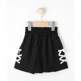 ブラック(019) | 【100-150cm】大人ぽい着こなしに サイドレースアップ ショートパンツ | SHOO・LA・RUE