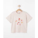 ライトピンク(070) | 【100-150cm】刺繍ロゴ転写プリントGIRLSTシャツ | SHOO・LA・RUE