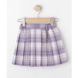 【100-150cm】ハートチャーム付きチェックプリーツスカート | SHOO・LA・RUE | 詳細画像1