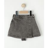 グレー(012) | 【120-150】ラインストーンデニムスカパン | SHOO・LA・RUE