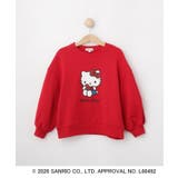 レッド(162) | 【サンリオキャラクターズ】ハローキティ＆クロミラメプリントスウェット | SHOO・LA・RUE