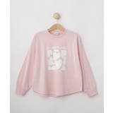 ライトピンク(270) | 【100-150cm】プリントアソート裾ラウンドロンT | SHOO・LA・RUE