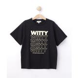 ブラック(019) | 【100-150cm】プリントロゴTシャツ | SHOO・LA・RUE
