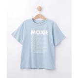 サックスブルー(090) | 【100-150cm】プリントロゴTシャツ | SHOO・LA・RUE