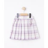 ラベンダー(280) | 【100-150cm】ラメプリーツスカート | SHOO・LA・RUE