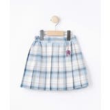 サックスブルー(290) | 【100-150cm】ラメプリーツスカート | SHOO・LA・RUE