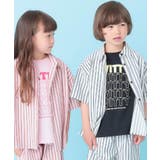 【セットアップ可能/親子リンク】サッカーストライプシャツ | SHOO・LA・RUE | 詳細画像1 